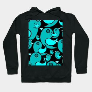 Paisley Bird Teal Hoodie